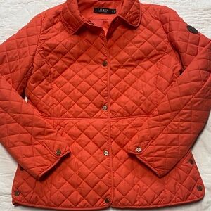 Ralph Lauren Women's Quilted orange Jacket